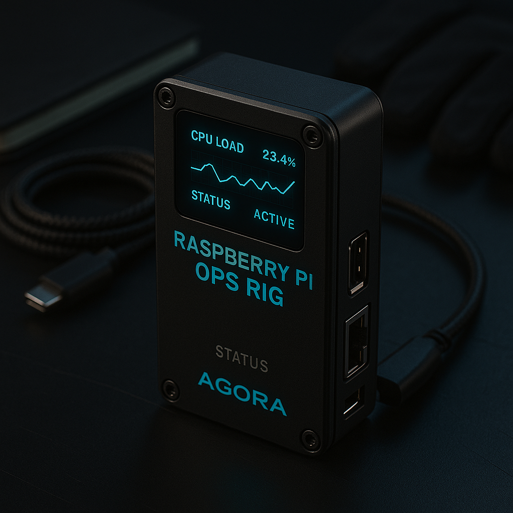 Raspberry Pi rig in a custom enclosure